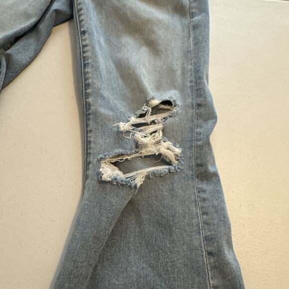 AMERICAN EAGLE 18 SUPER HIGH RISE FLARE NEXT LEVEL STRETCH WOMENS JEANS - Picture 4 of 5